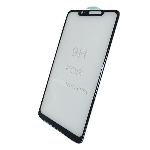 Защитное стекло телефона Xiaomi Redmi Note 6 Pro 3D Full (тех упак) черное