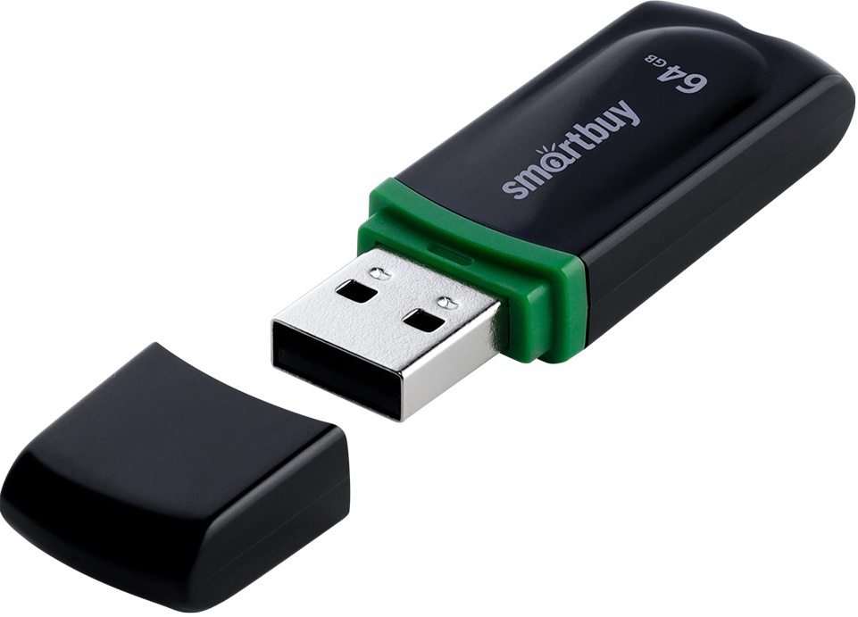 Flash USB 2.0 Smartbuy Paean Black 64GB (SB64GBPN-K)