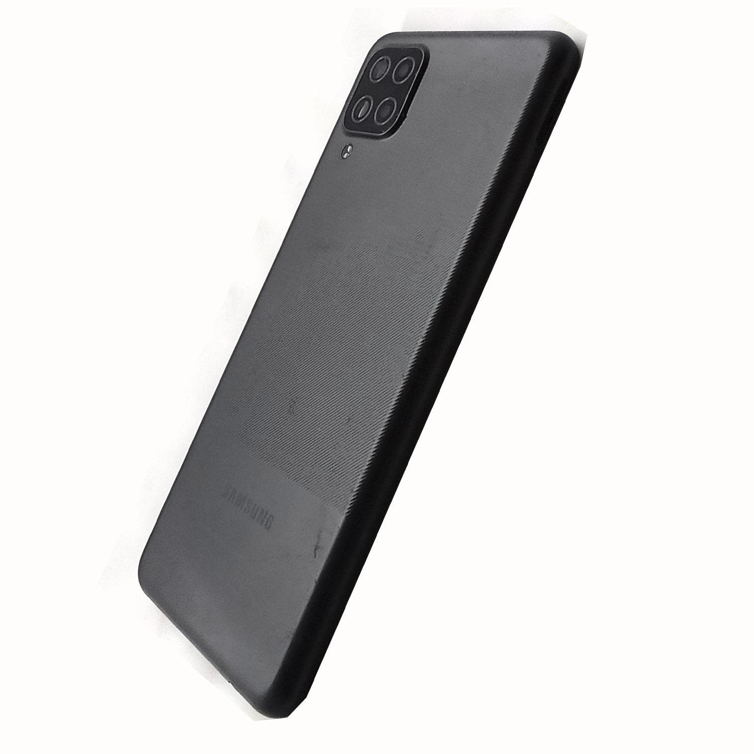 Задняя крышка телефона Samsung A125 Galaxy A12 черная б/у