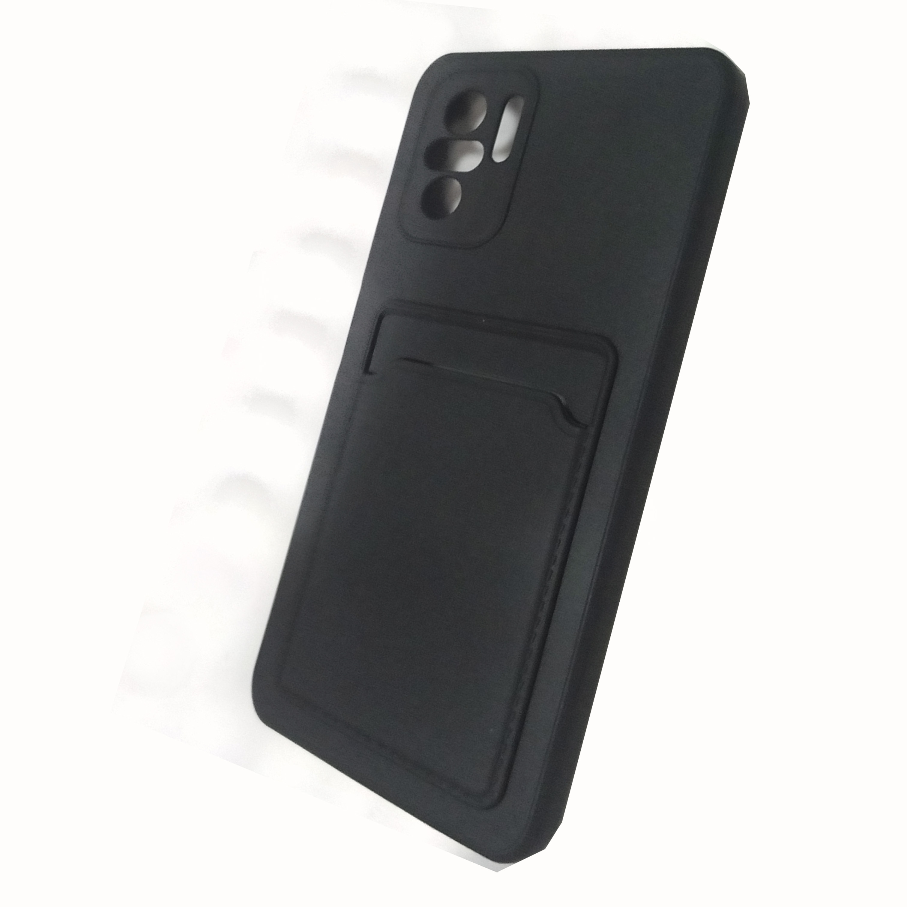 Чехол Xiaomi Redmi Note 10/Note 10S/Poco M5s TPU CardHolder (черный)