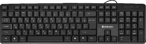 Клавиатура Defender Next HB-440 RU (черн.), USB,1,8м,box-20 45440
