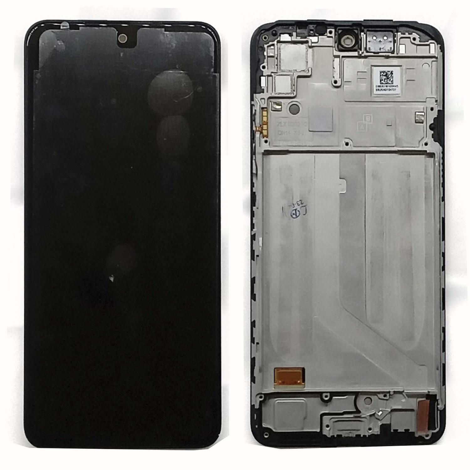 Модуль телефона Xiaomi redmi Note 10 4G/10S/Poco M5S SP (дисплей+тачскрин) на раме оригинал черный