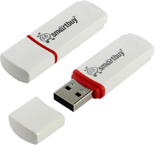 Flash USB2.0 32Gb Smart Buy Crown белый