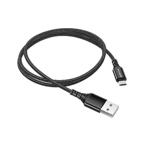 Кабель micro USB - USB Borofone BX54 черный, 1 м.