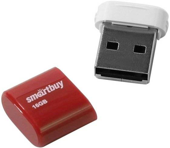 Flash USB 2.0 Smartbuy 16GB LARA Red (SB16GBLARA-R)