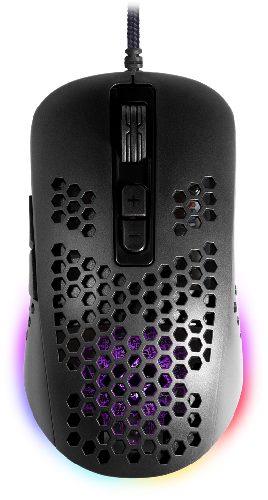 Опт. игровая мышь Defender Shepard GM-620L (черн) (6кн+кол/кн), USB, RGB, 12800dpi