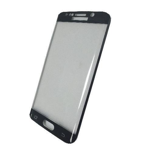 Защитное стекло Samsung G925F  Galaxy S6 Edge 3D крафт черный