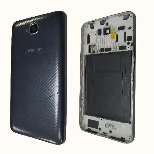 Задняя крышка телефона Honor 4C Pro с рамкой серая б/у