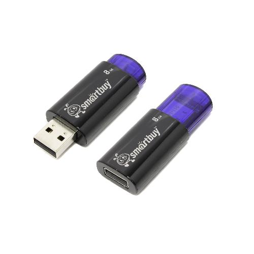 Flash USB2.0 8Gb Smart Buy Click Blue