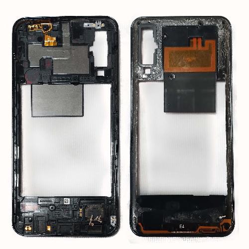 Средняя часть корпуса телефона Samsung A505F Galaxy A50 черная б/у