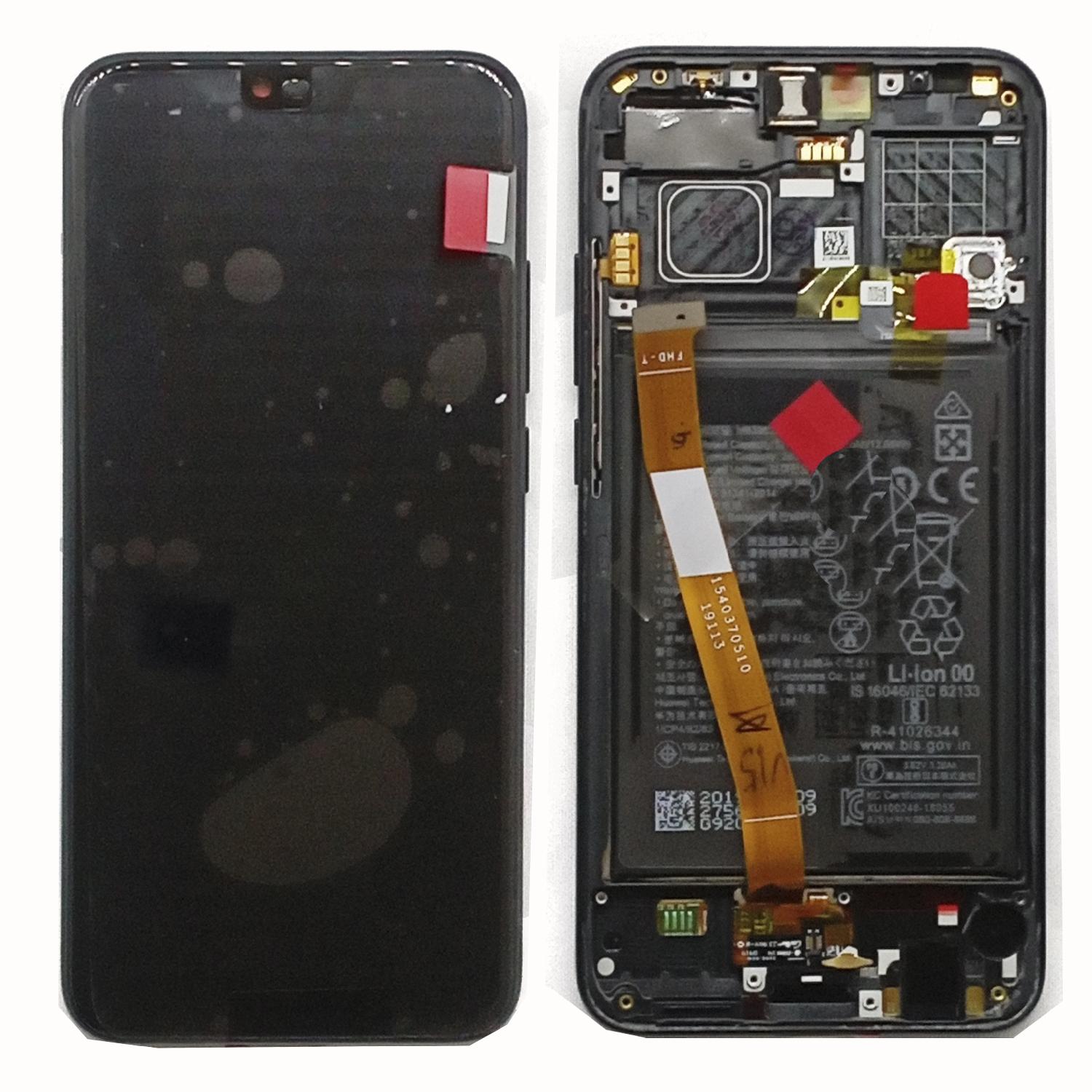 Модуль телефона Huawei Honor 10 (дисплей+тачскрин) на раме с аккумулятором оригинал черный