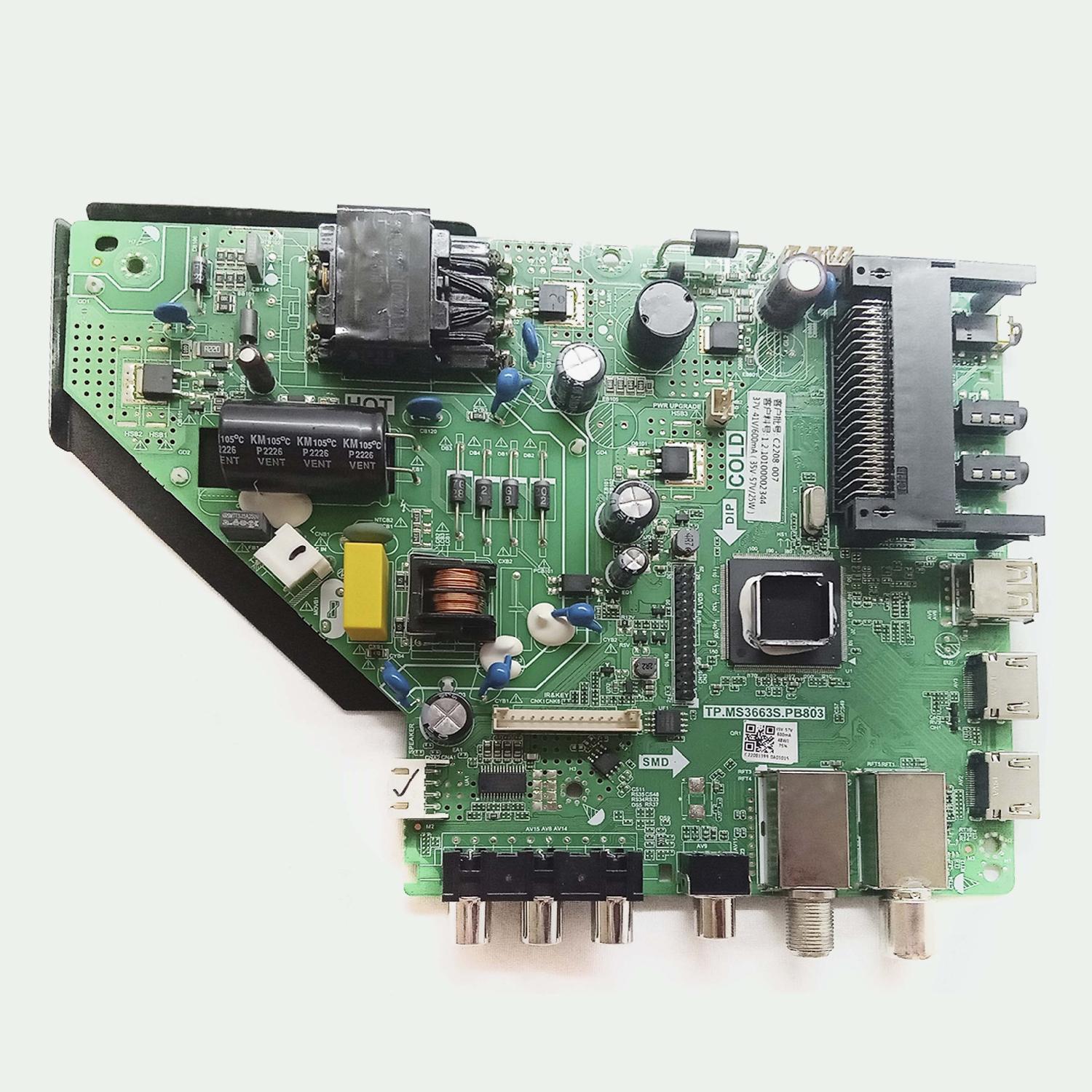 Основная плата TP.MS3663S.PB803 телевизора Galatec TVS-3202MC б/у