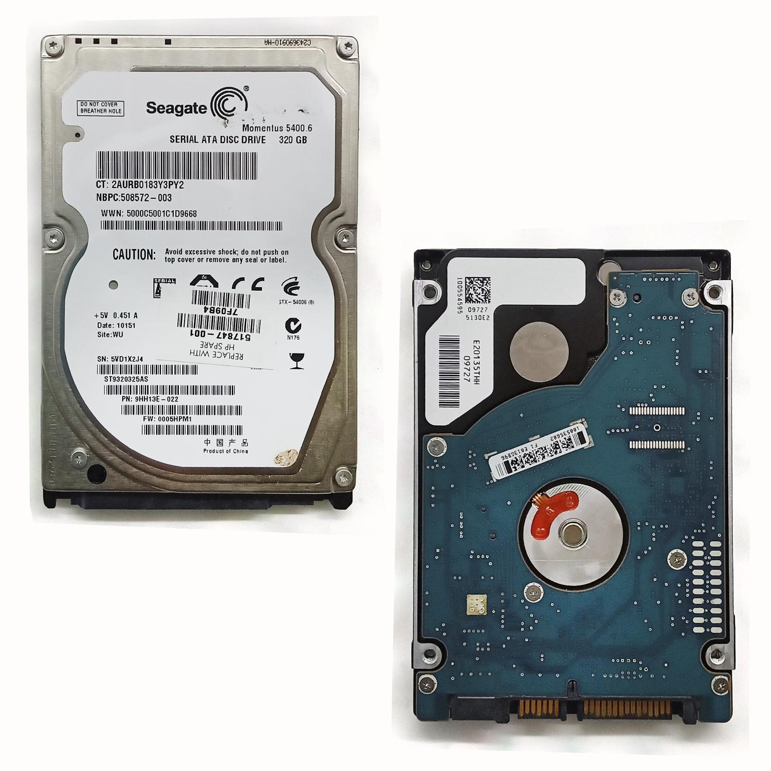 Жесткий диск Seagate ST9320325AS 320Gb 5400 SATAII 2,5" HDD б/у