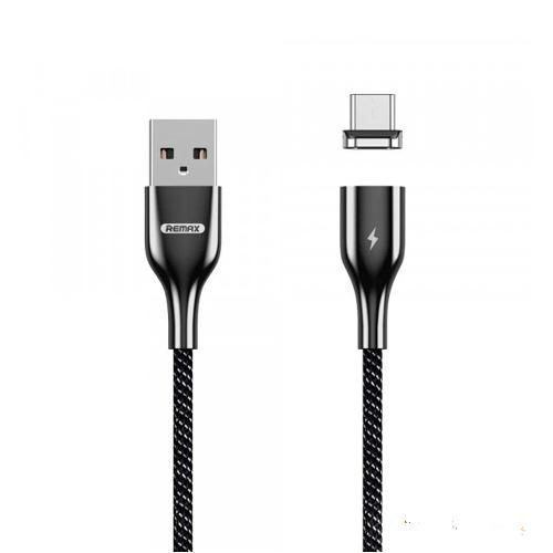 Кабель Lightning - USB  Remax Cigan Series 3.0A Powerful Magnet Connection RC-156i (Black)