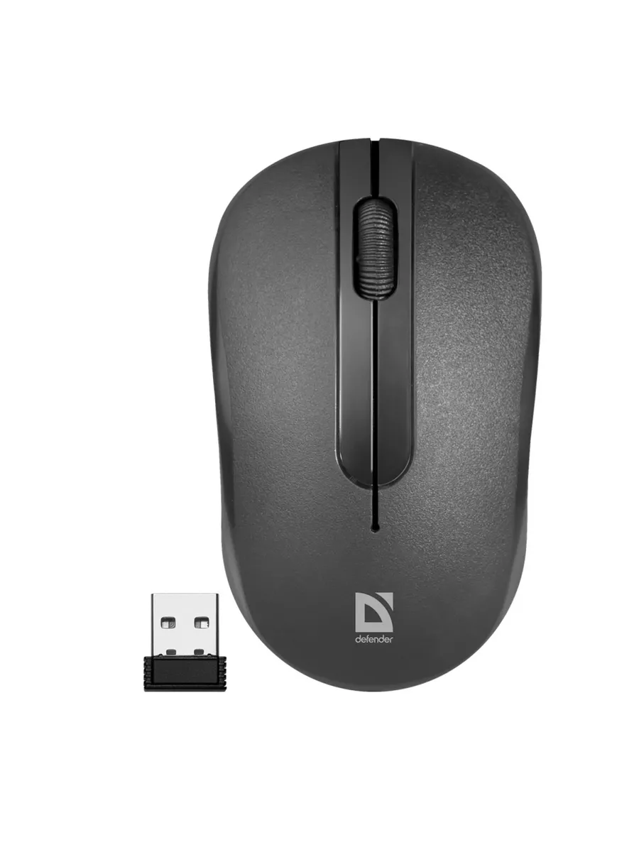 Беспроводная мышь Defender Datum MM-285 Nano B (черн) (2кн+кол/кн), USB