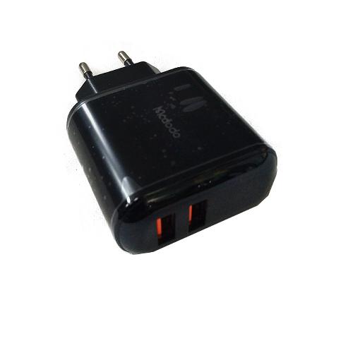 Сетевое зарядное устройство-2USB McDodo CH-6330 Quick Charge 3.0, 18W черный с дисплеем