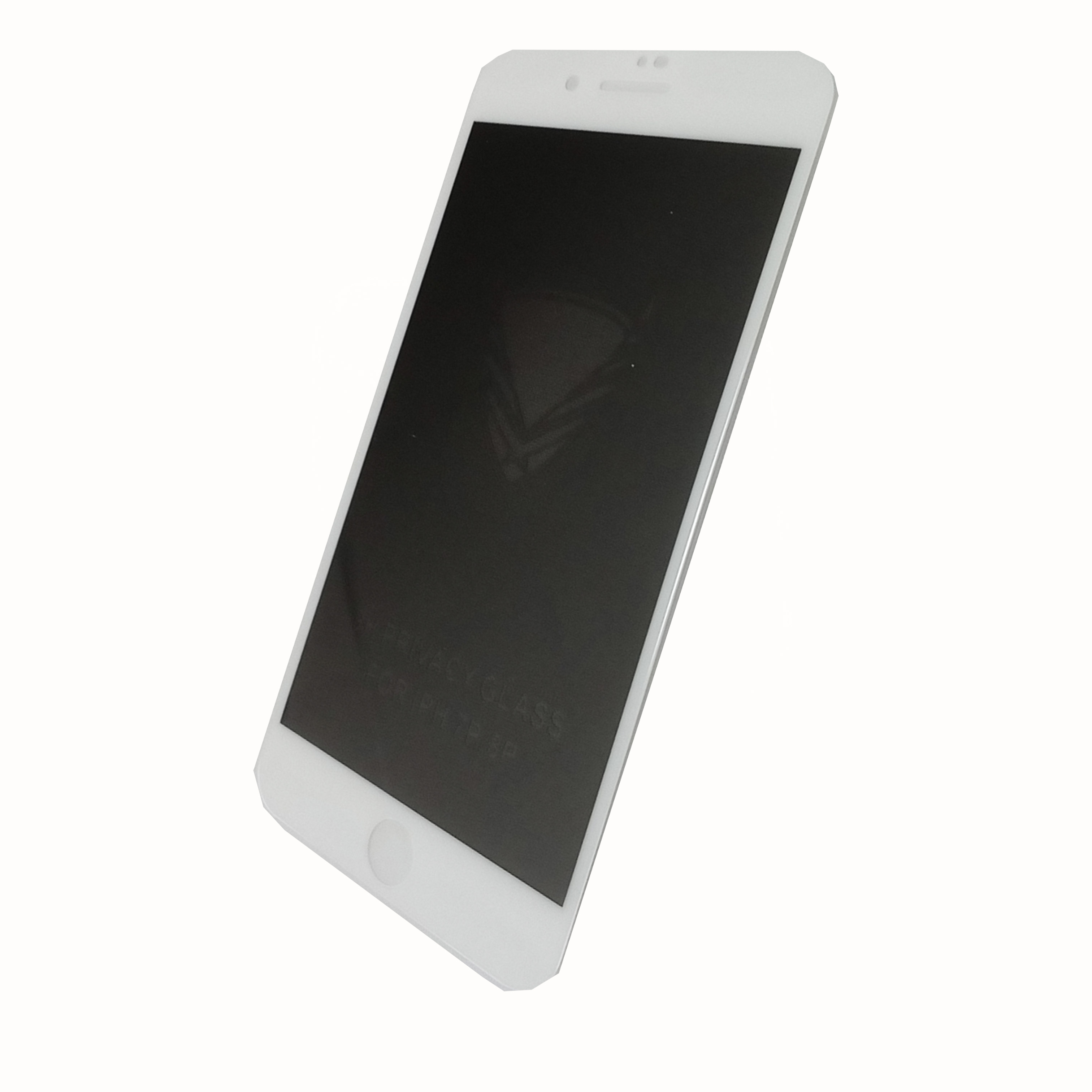Защитное стекло телефона iPhone 7 Plus \ 8 Plus 5D (анти-шпион) белое