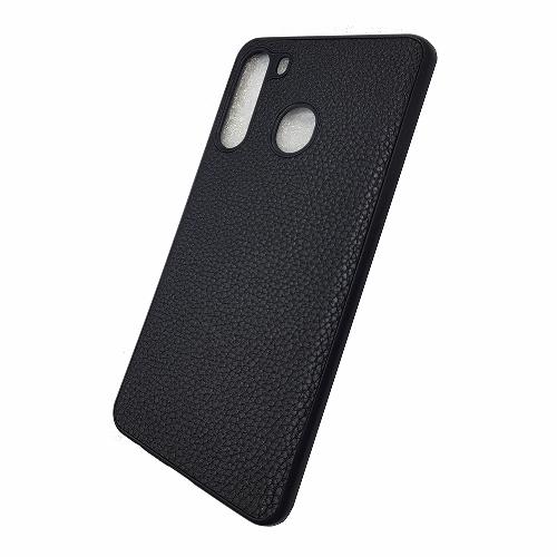 Чехол телефона Samsung A215F Galaxy A21 (2020) Экокожа (черный)