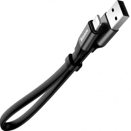 Кабель Lightning - USB  Baseus Nimble черный, 0.23м (CALMBJ-B01)