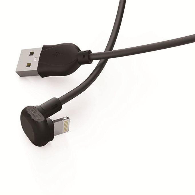 Кабель USB - Lightning EZRA DC12 2.1A (черный) 1.2м