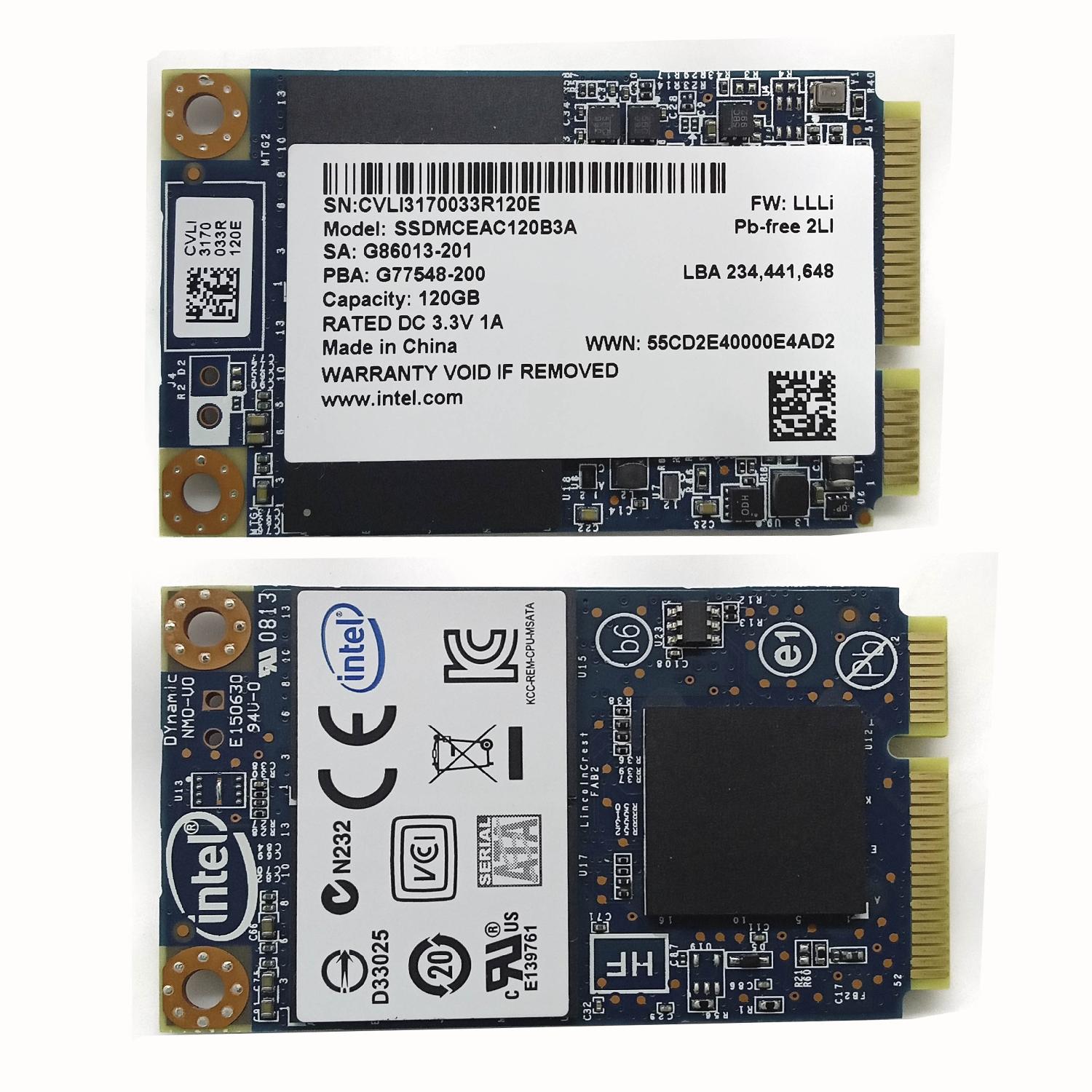 SSD диск Intel SSDMCEAC120B3A 120ГБ б/у