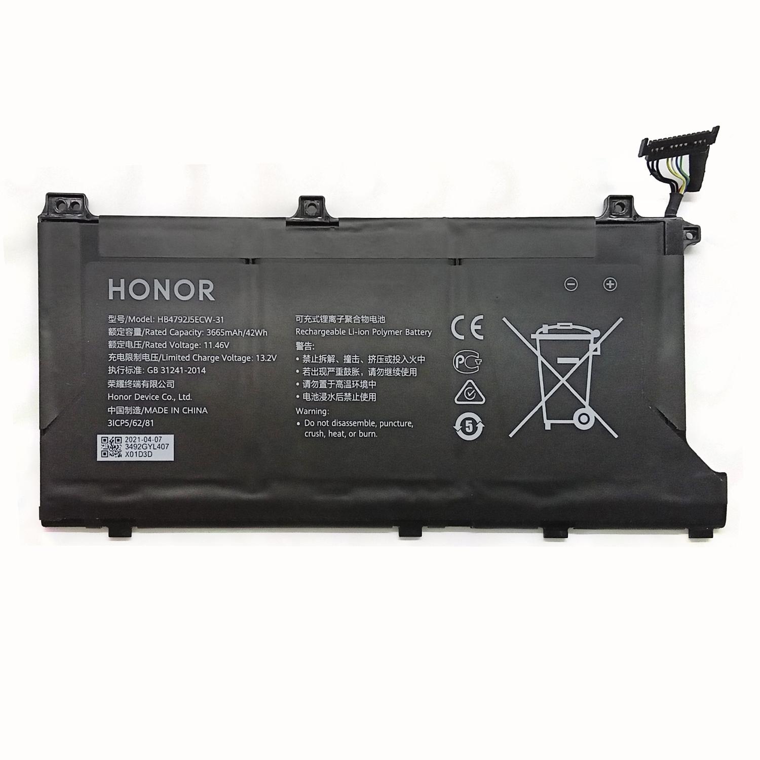 Аккумуляторная батарея Honor HB4792J5ECW-31 11.46V 3665mAh б/у