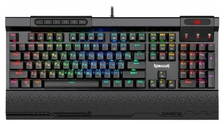 Клавиатура игровая Redragon Surya 2 механическая USB RGB черная с подсветкой