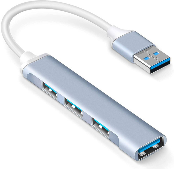 Внешний USB3.0 HUB 4-port  25см. серебро