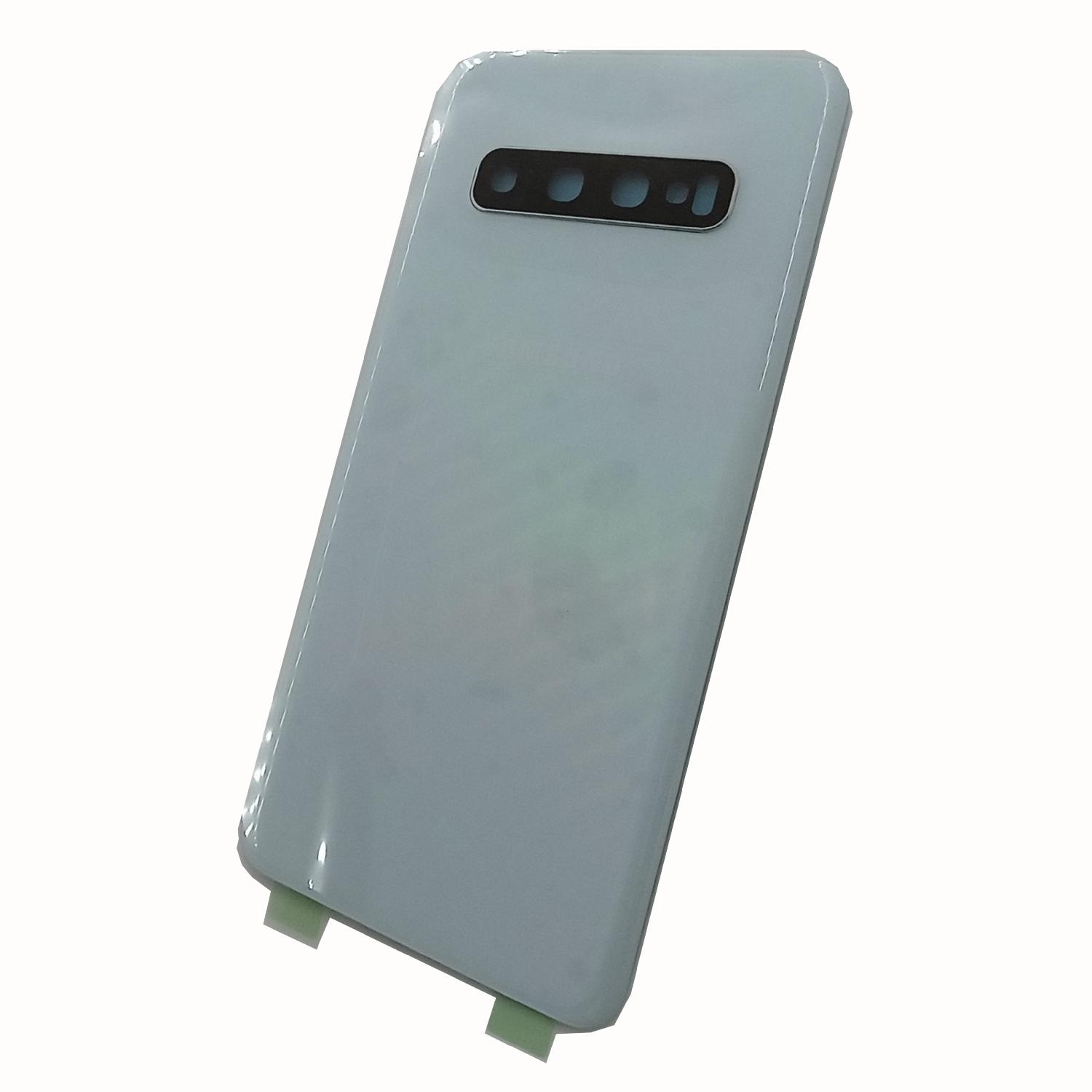 Задняя крышка телефона Samsung G973 Galaxy S10 белая