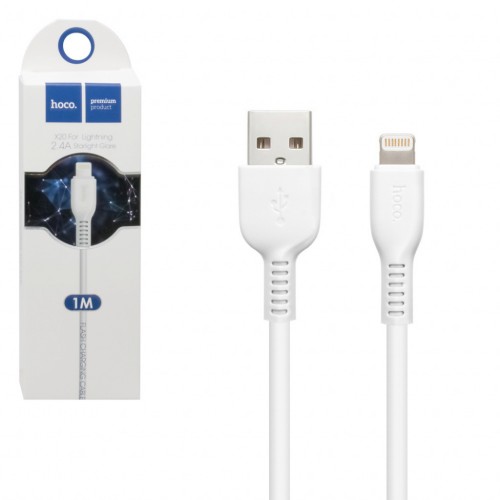 Кабель Lightning - USB Hoco X20 белый, 1м