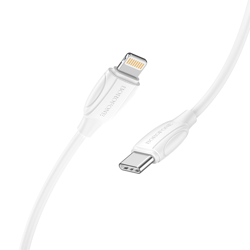 Кабель USB Type-C - Lightning BOROFONE BX19 PD (белый) 3м
