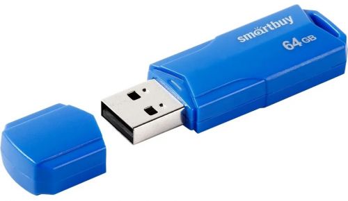 Flash USB 2.0 SmartBuy CLUE Blue 64GB (SB64GBCLU-BU)