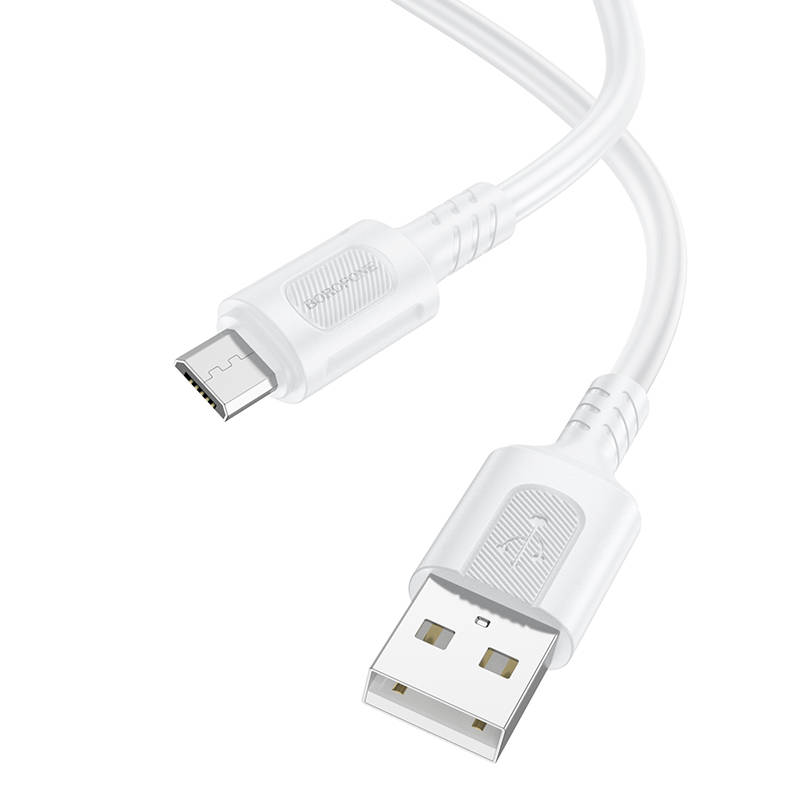 Кабель USB - MicroUSB BOROFONE BX111 2,4A (белый) 1м