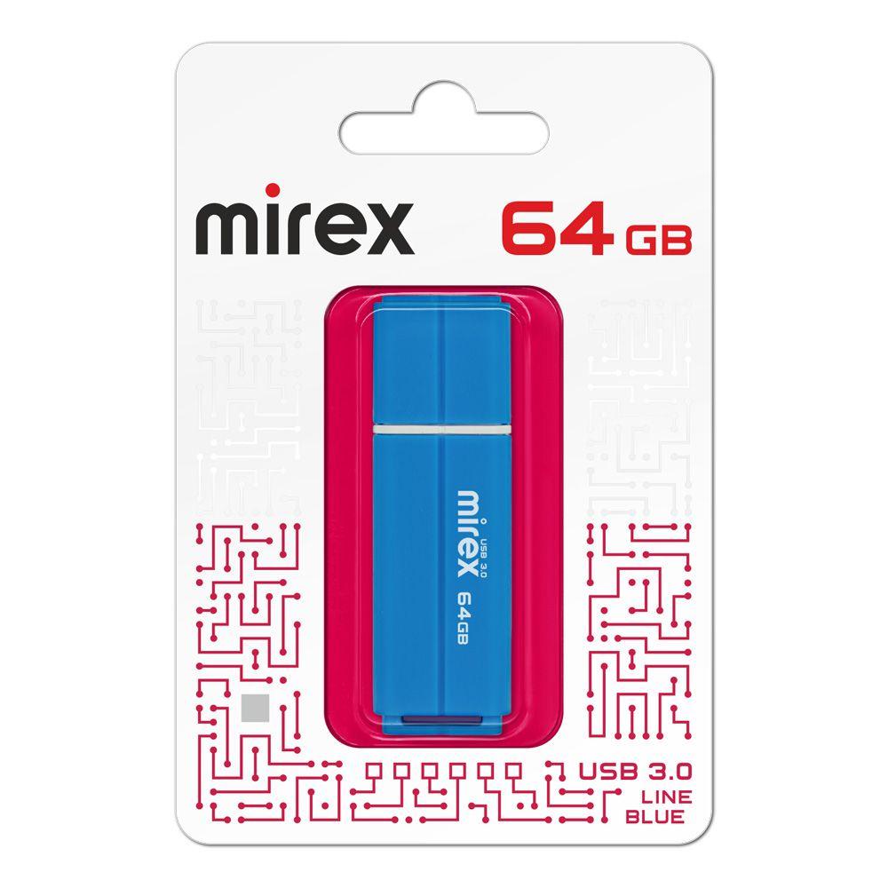 Flash USB 3.0 Mirex LINE BLUE 64GB (ecopack)