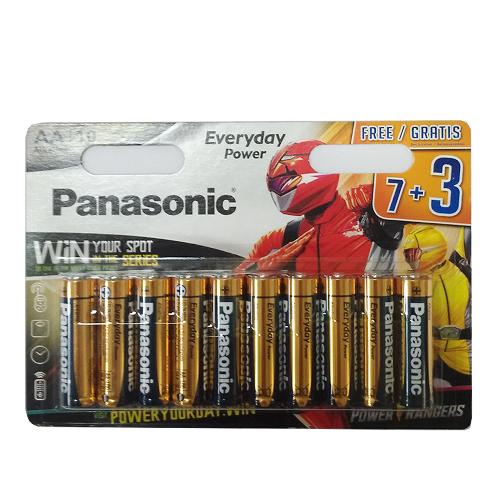 Батарейка Panasonic EVERYDAY LR6 BL10 7+3 Могучие Рейнджеры 1шт