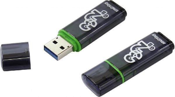 Flash USB3.0 32Gb Smart Buy Glossy серый