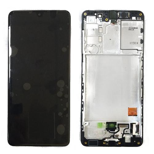 Модуль телефона Samsung A415F Galaxy A41 2020 (дисплей+тачскрин) с рамкой оригинал черный