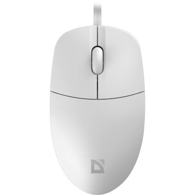 Оптич мышь Defender Azora MB-241 W (белый) (2кн+кол/кн), USB, 1.8m