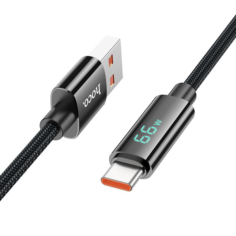 Кабель USB - Type-C HOCO U125 5A (черный) 1м