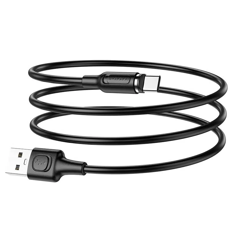 Кабель USB - USB Type-C BOROFONE BX41, 3A (черный) 1м (магнитный)