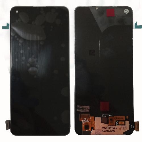 Модуль телефона Realme 8/8 Pro (дисплей+тачскрин) черный оригинал замененное стекло