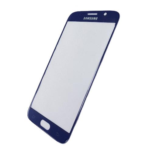 Стекло Samsung G920F Galaxy S6 темно-синее