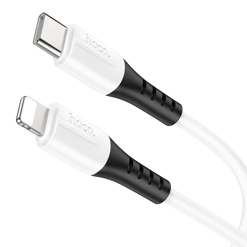 Кабель USB Type-C - Lightning HOCO X82 PD20W (белый) 1м (силиконовый)