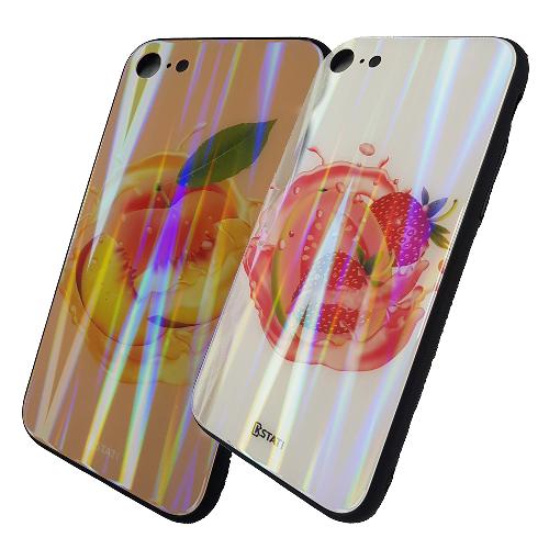 Чехол телефона iPhone 7/8/SE 2020 KSTATI Glass Фруктовая Радуга