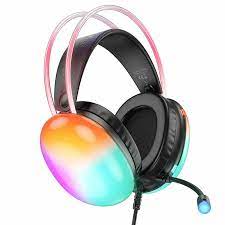 Наушники проводные HOCO W109 Rich headphones (3.5 мм/USB) (черные)