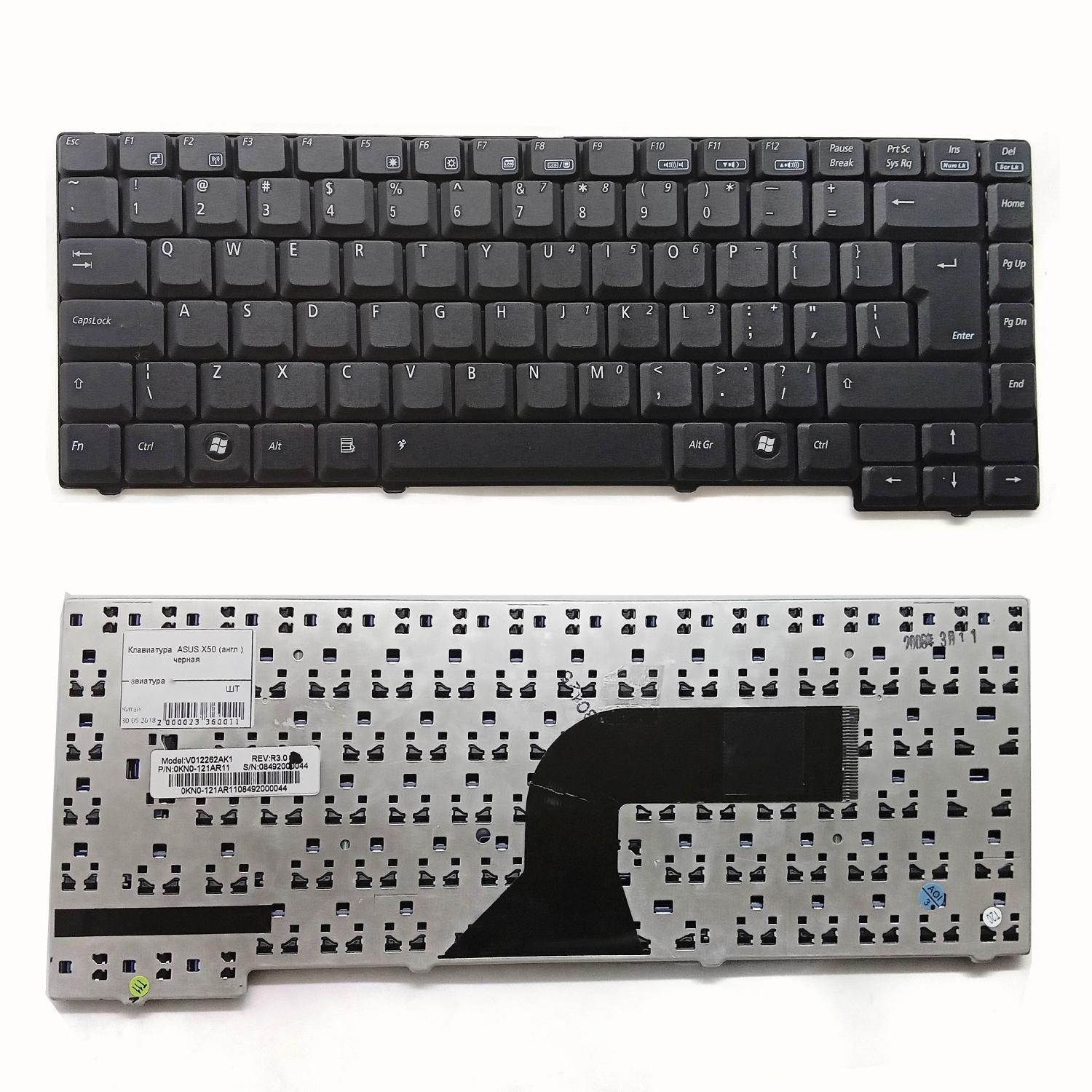 Клавиатура ноутбука Asus X50 (англ.) черная