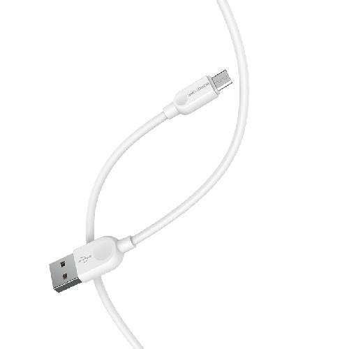 Кабель micro - USB Borofone BX14 белый, 2м