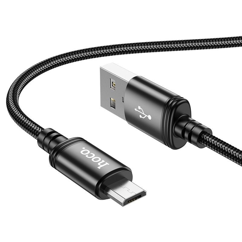 Кабель USB - MicroUSB HOCO X89 (черный) 1м