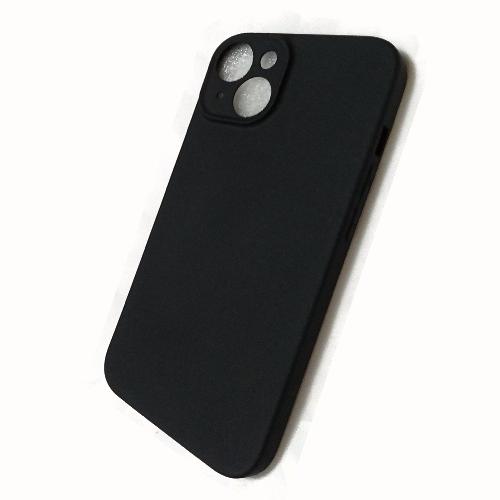 Чехол iPhone 14 силикон (черный)