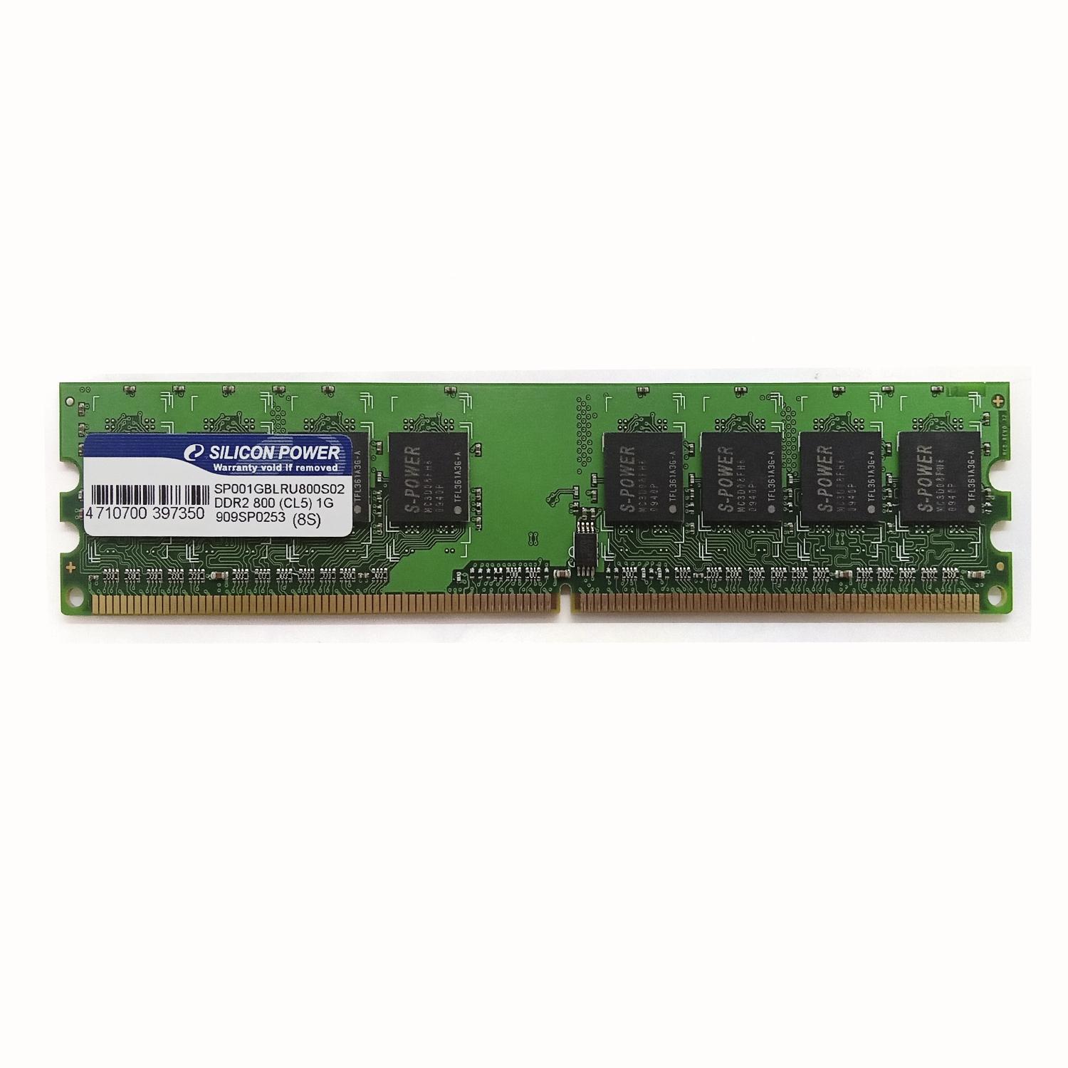 Оперативная память Silicon Power 1GB SP0011GBLRU800502 DDR2 800 (CL5) б/у